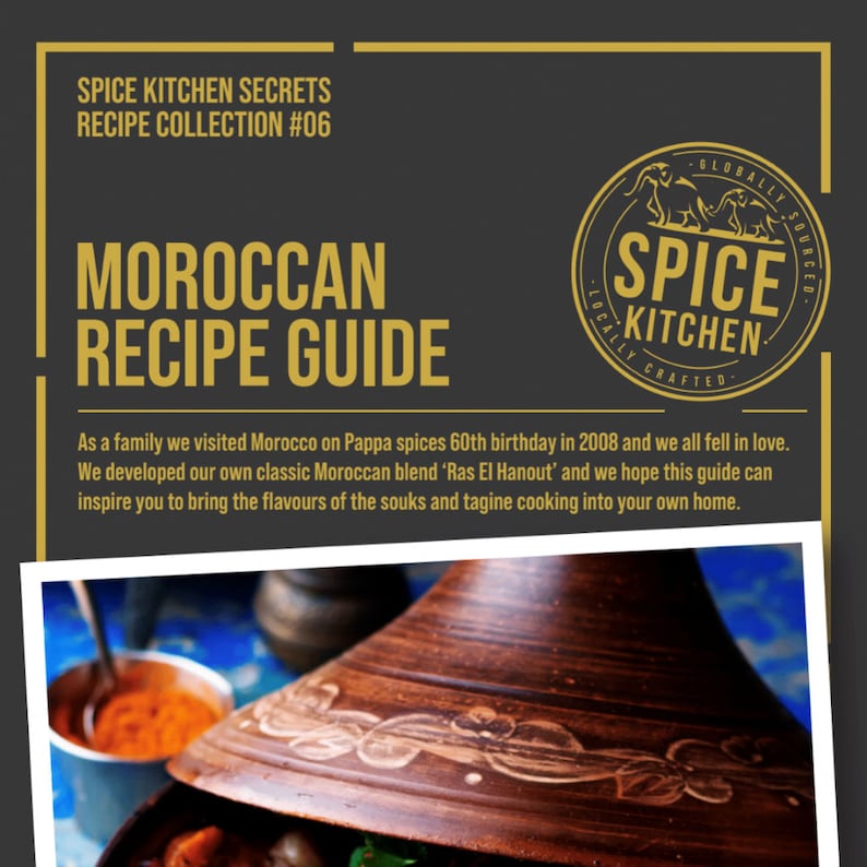 Spice Paradise: 10 Moroccan Spices with Artisan Sari Wrap