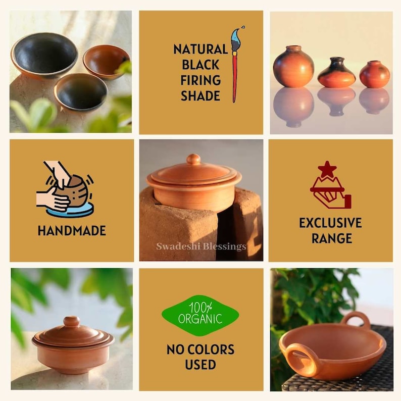 Unglazed Clay Tagine Pot for Ayurvedic Cooking