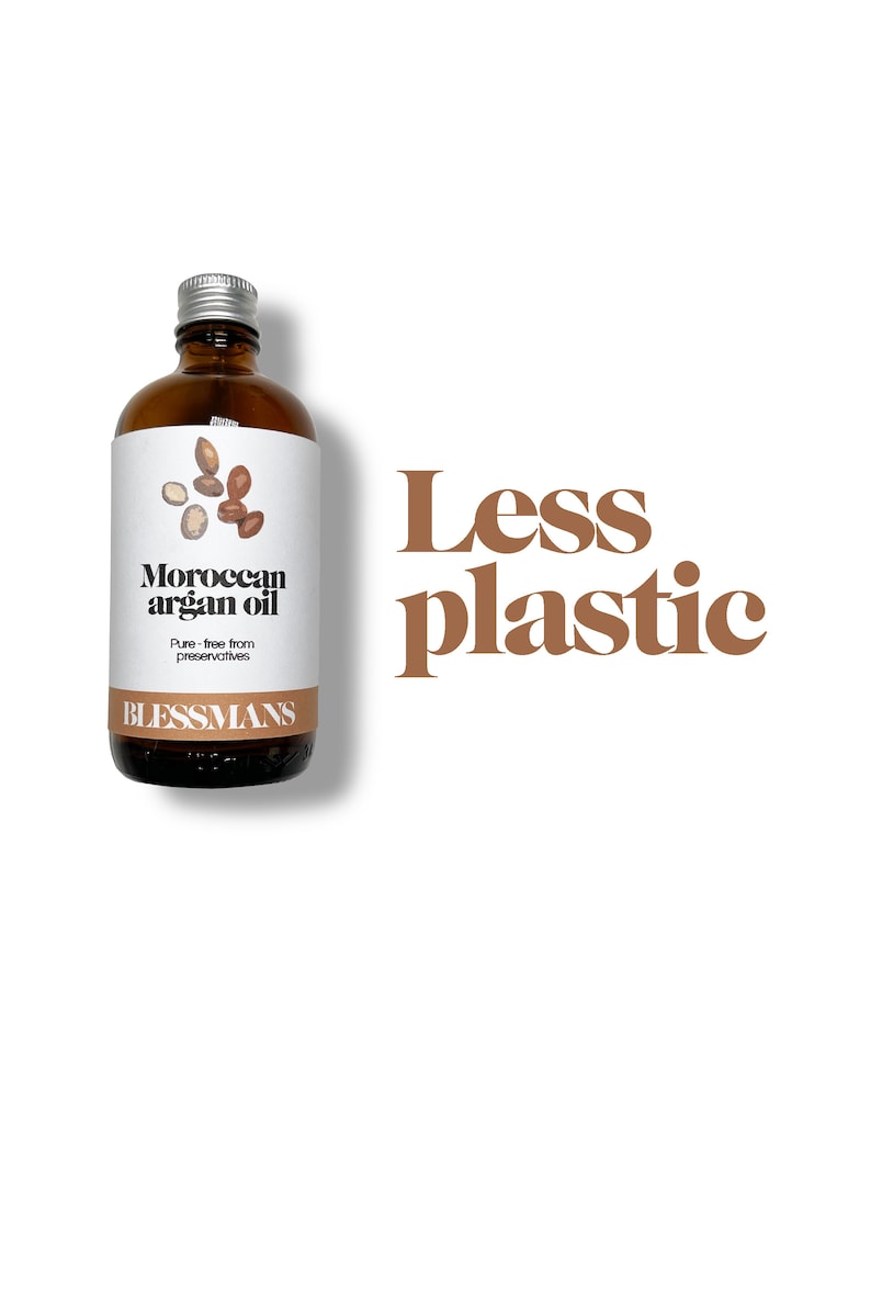 Pure Moroccan Argan Oil: Natural Hair Elixir with Eco-Friendly Packaging