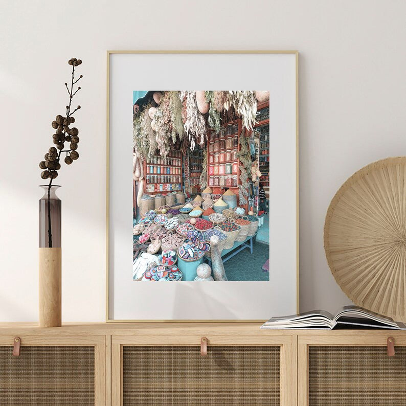 Pastel Marrakesh City Print | Printable Moroccan Wall Art