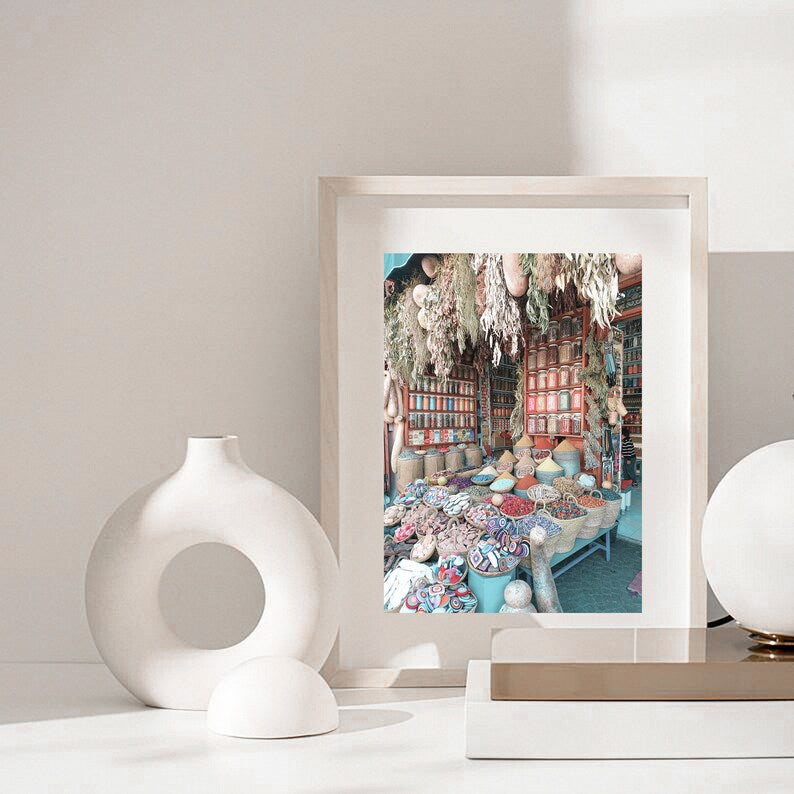 Pastel Marrakesh City Print | Printable Moroccan Wall Art