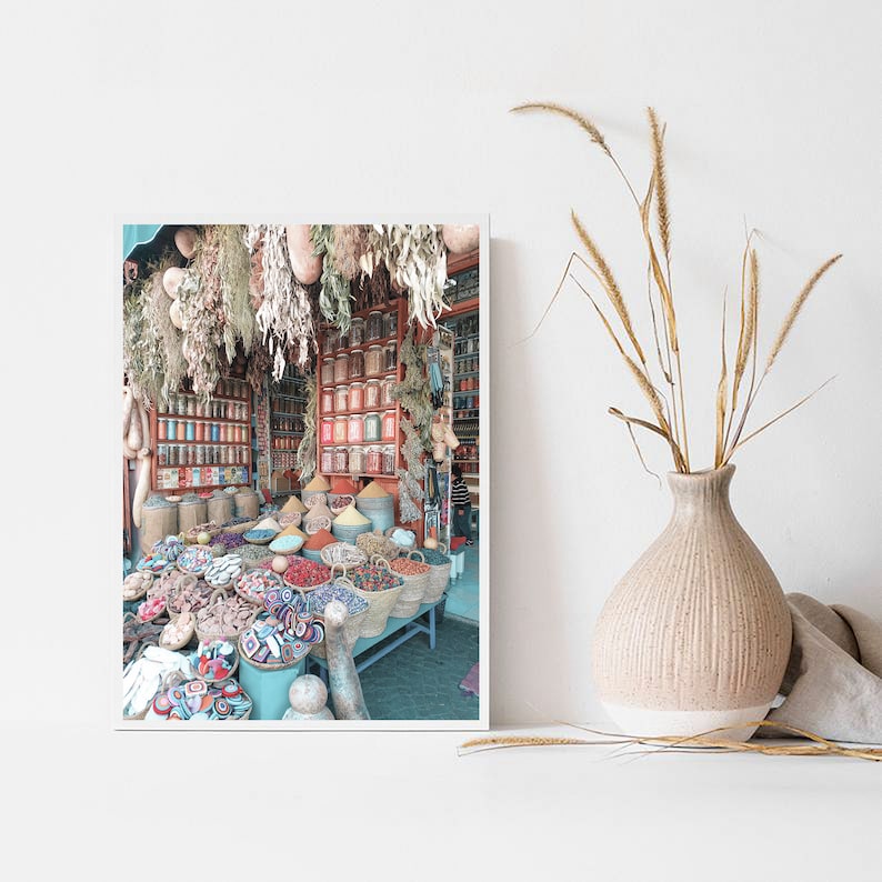 Pastel Marrakesh City Print | Printable Moroccan Wall Art