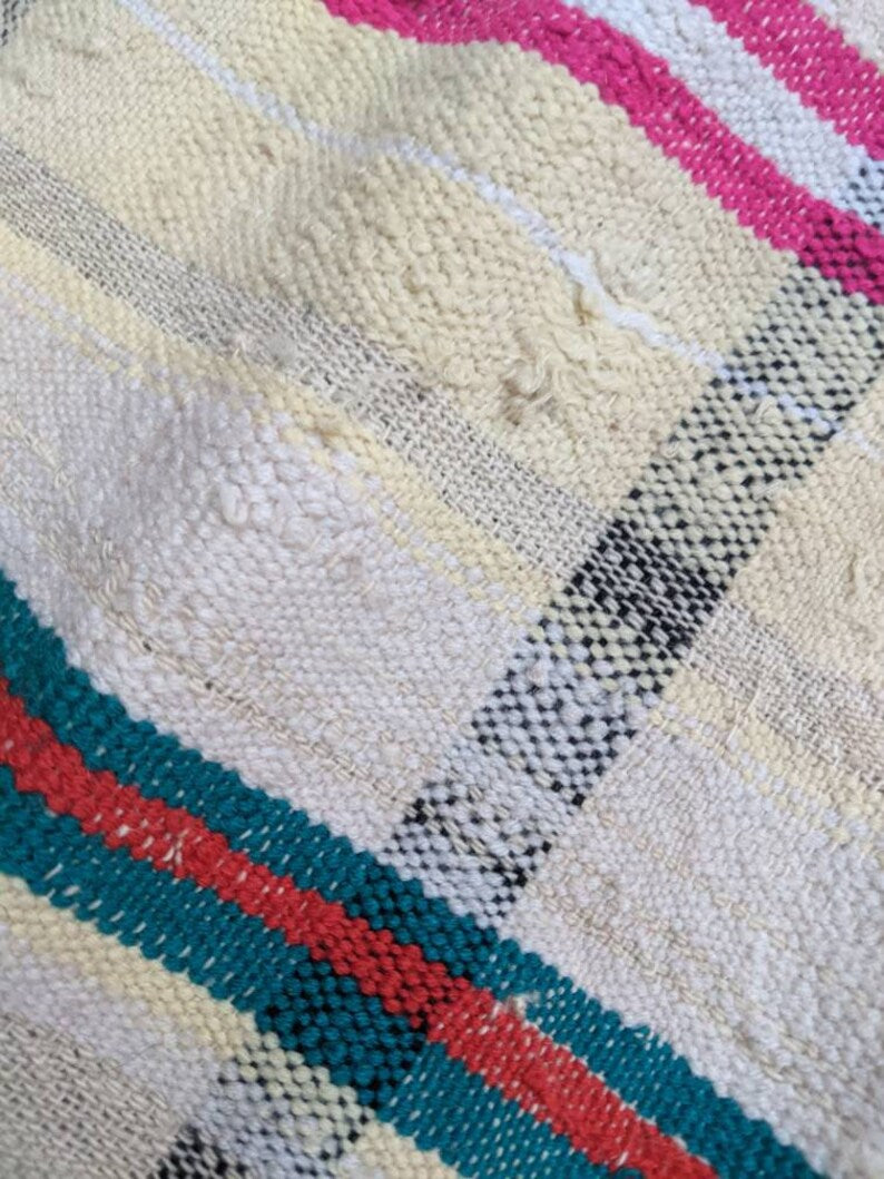 Vintage Moroccan Berber Blanket: Haik