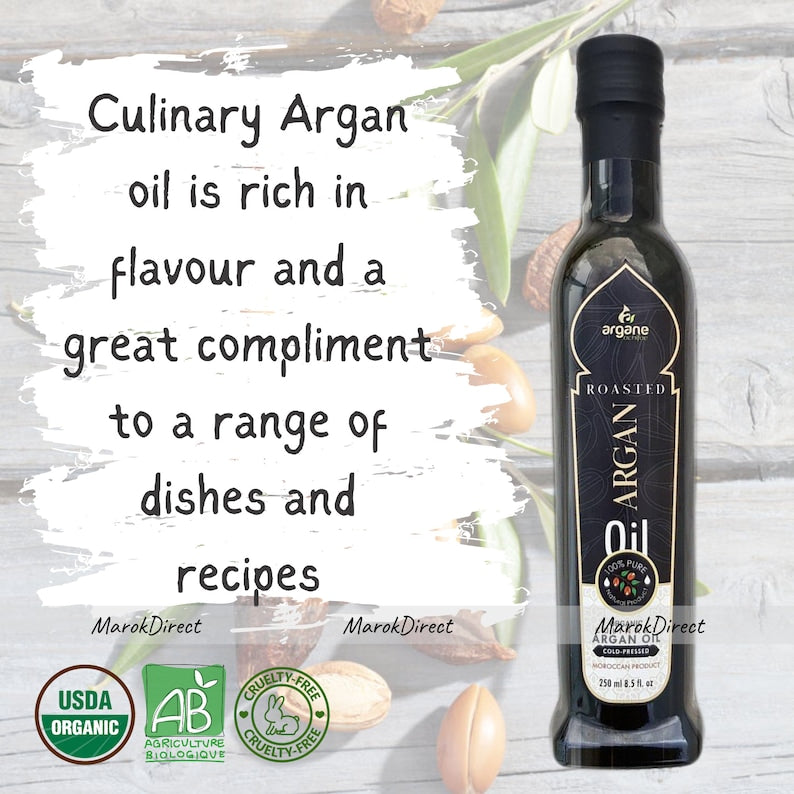 Moroccan Argan Culinary Oil for Dipping, Drizzling, Cooking