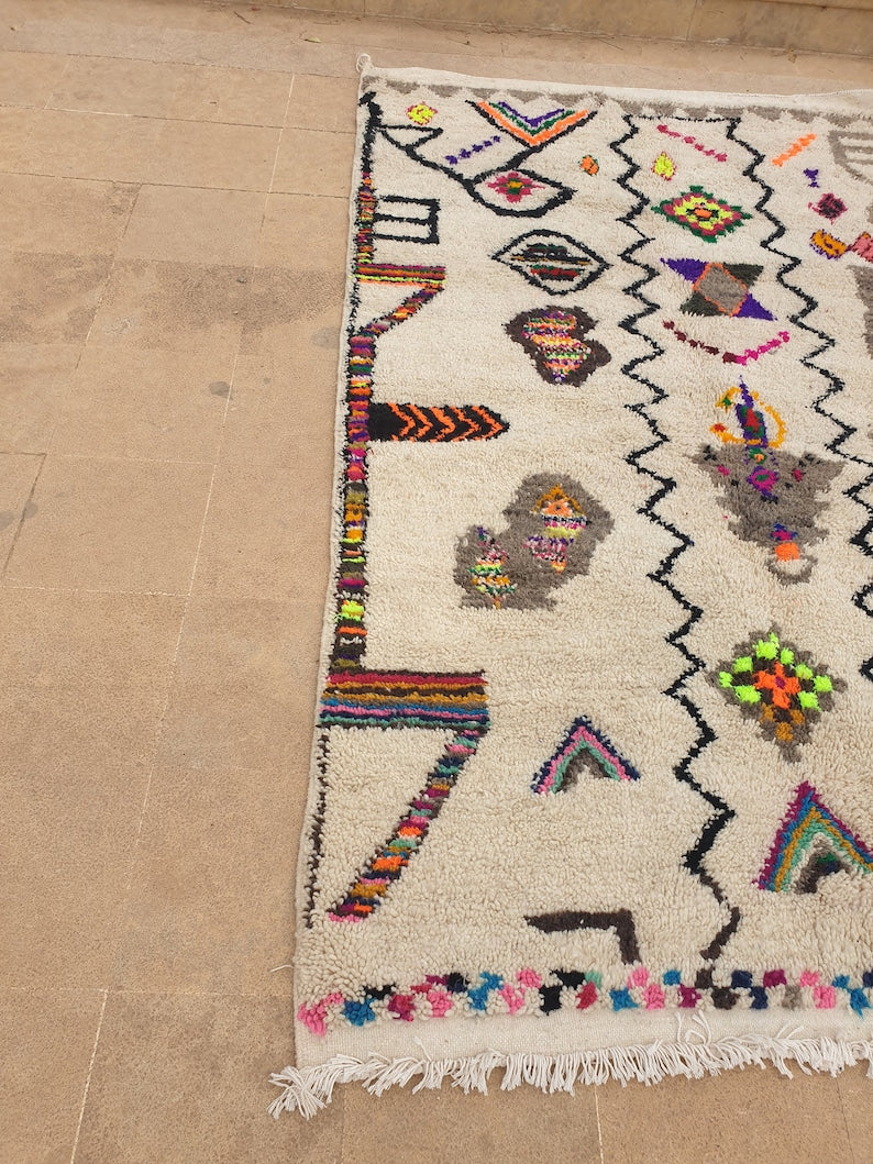 Authentic Moroccan Beni Ourain Rug