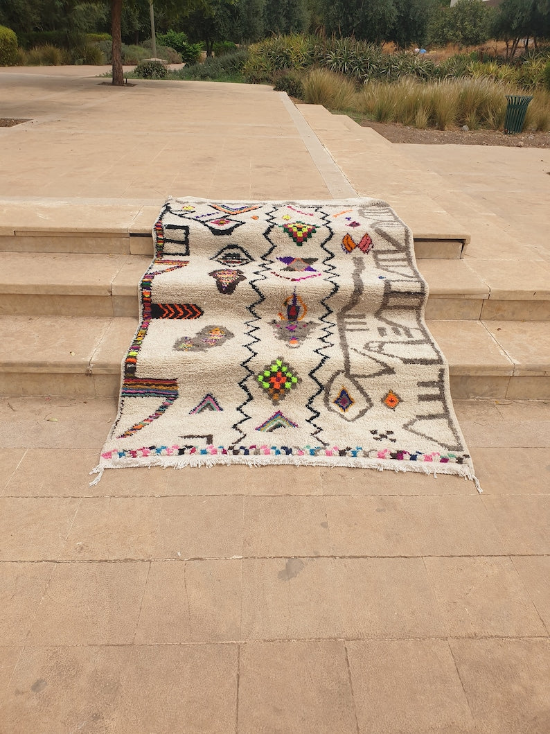 Authentic Moroccan Beni Ourain Rug