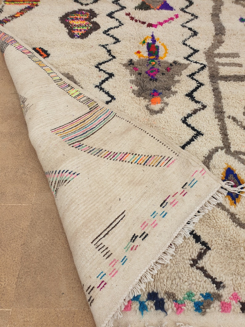 Authentic Moroccan Beni Ourain Rug