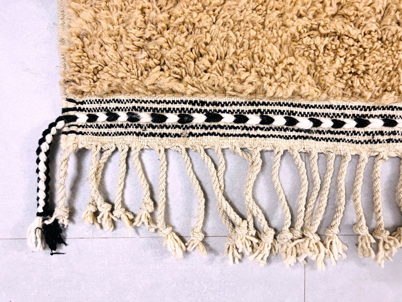 Moroccan Custom Shag Rug: Authentic Beni Ourain Berber