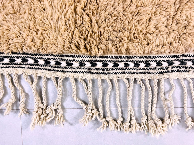 Moroccan Custom Shag Rug: Authentic Beni Ourain Berber