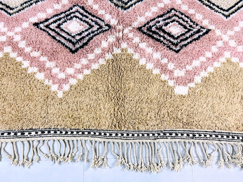 Moroccan Custom Shag Rug: Authentic Beni Ourain Berber