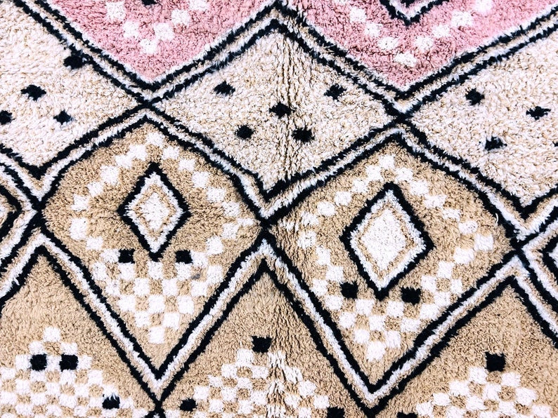 Moroccan Custom Shag Rug: Authentic Beni Ourain Berber