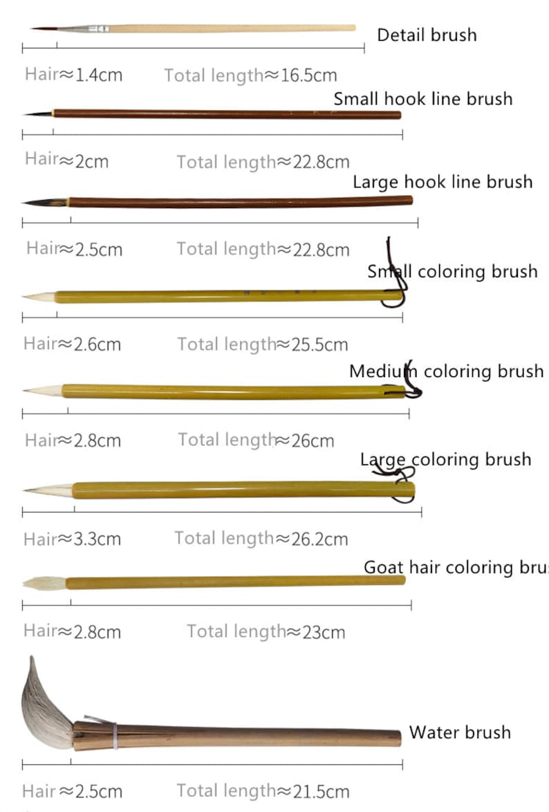 14-Piece Glaze Brushes for Ceramic Painting