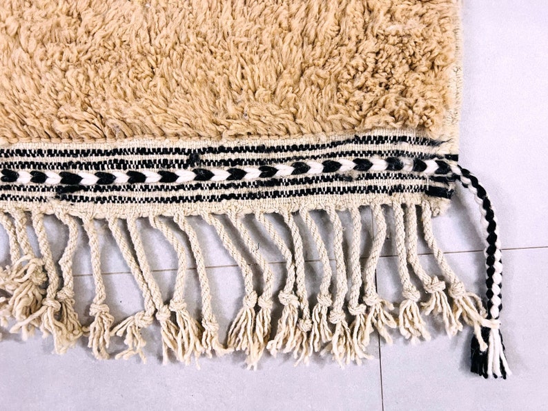 Moroccan Custom Shag Rug: Authentic Beni Ourain Berber