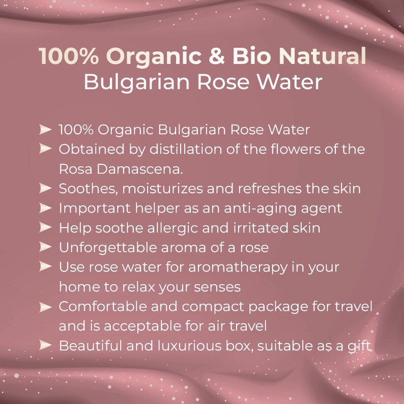 Bulgarian Rose Water Hydrosol: Dry Skin Face Cleanser