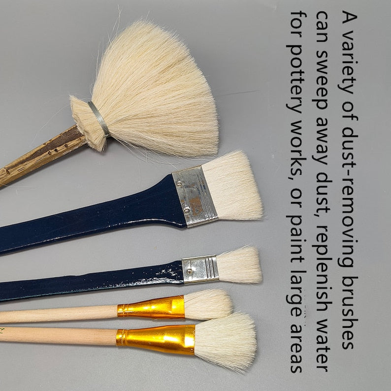 14-Piece Glaze Brushes for Ceramic Painting