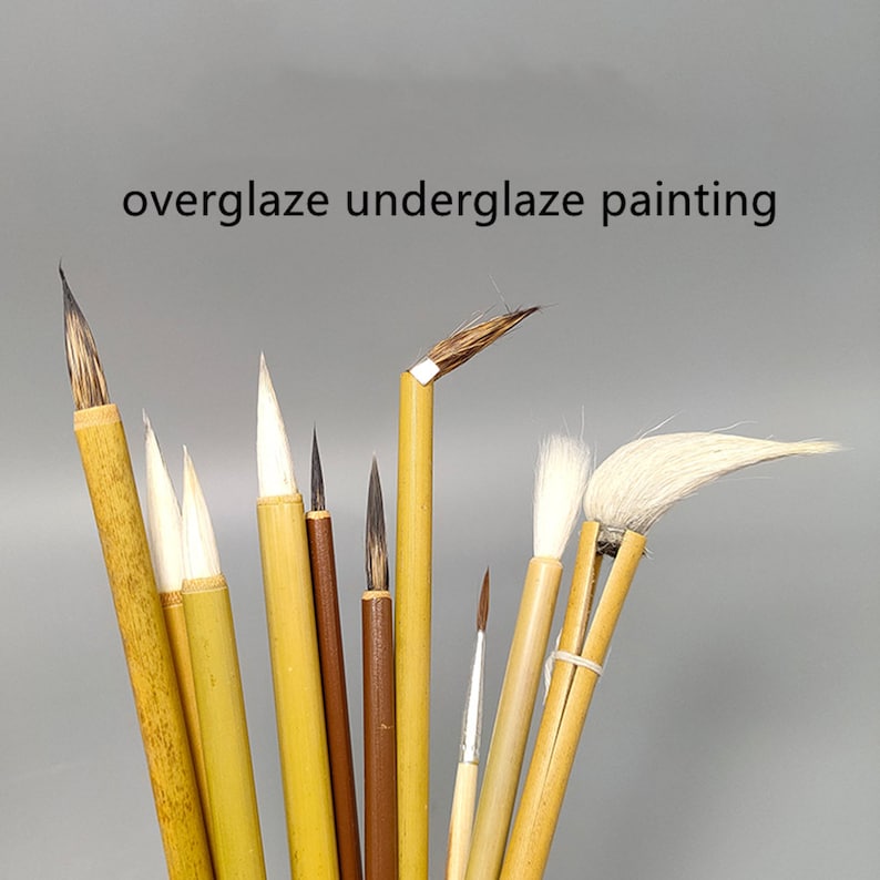 14-Piece Glaze Brushes for Ceramic Painting