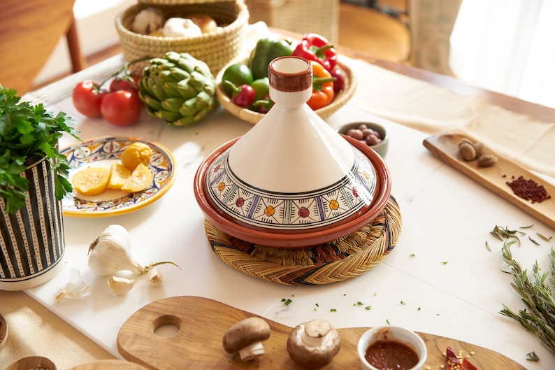 Authentic Moroccan Ceramic Tagine