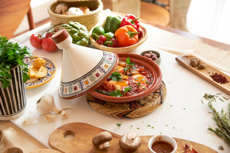 Authentic Moroccan Ceramic Tagine