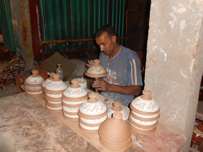 Authentic Moroccan Ceramic Tagine