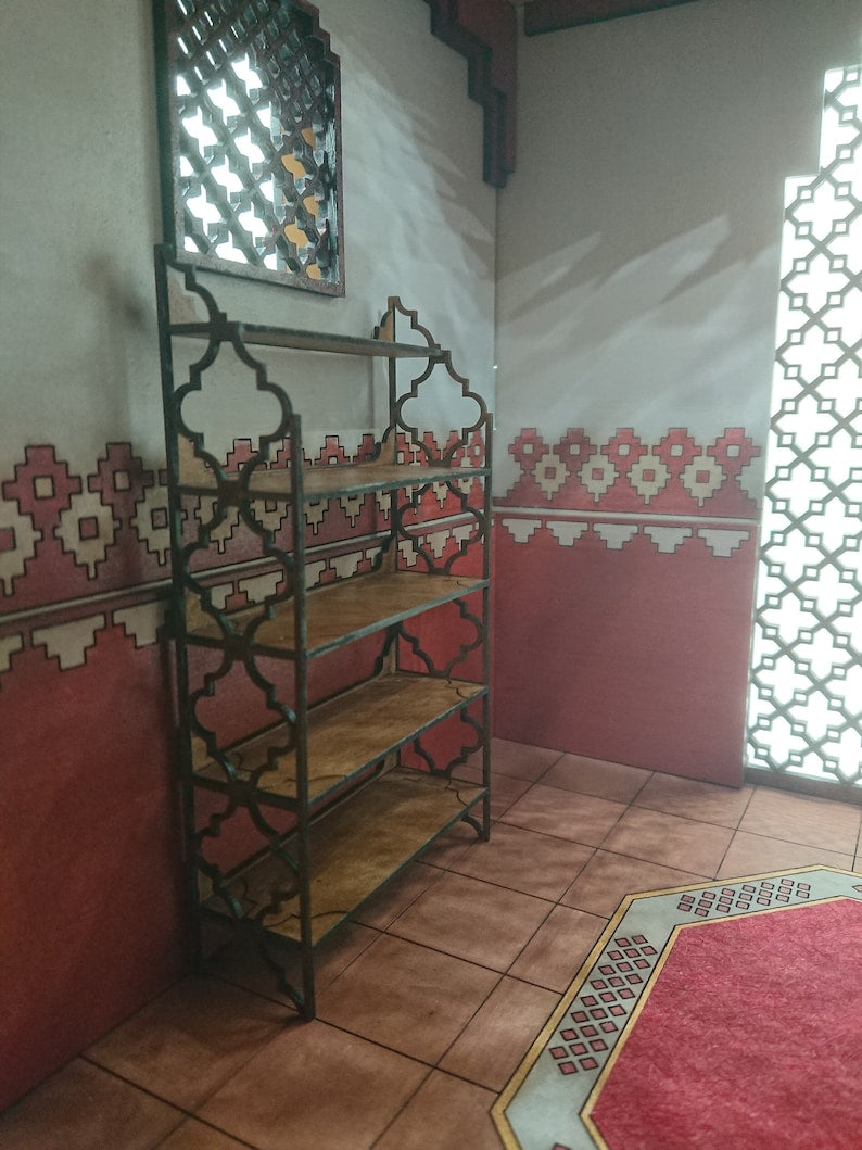 DIY Moroccan Shelf Kit for 1/12 Scale Dollhouses