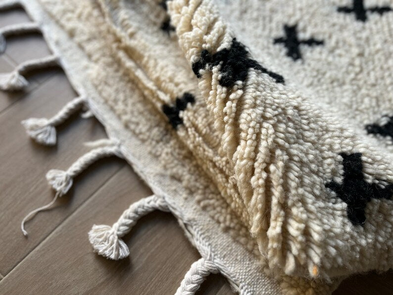 Handmade Berber Moroccan Shag Rug