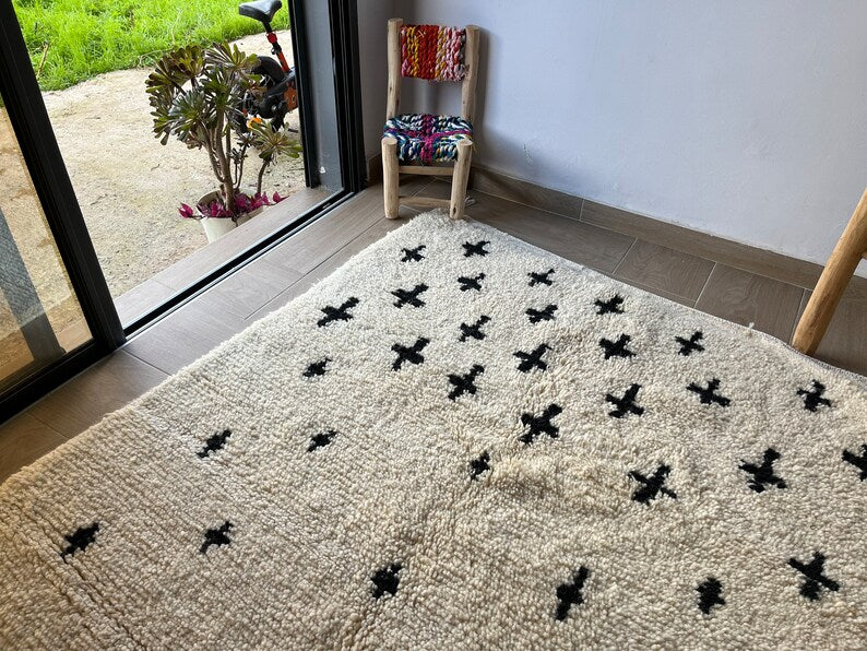 Handmade Berber Moroccan Shag Rug