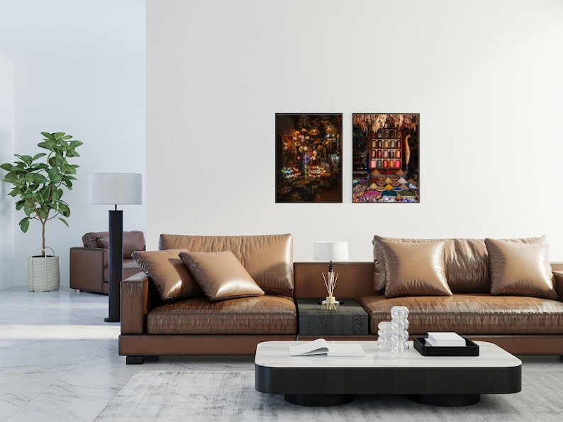 Marrakesh Souk Market Wall Art (Set of 2)