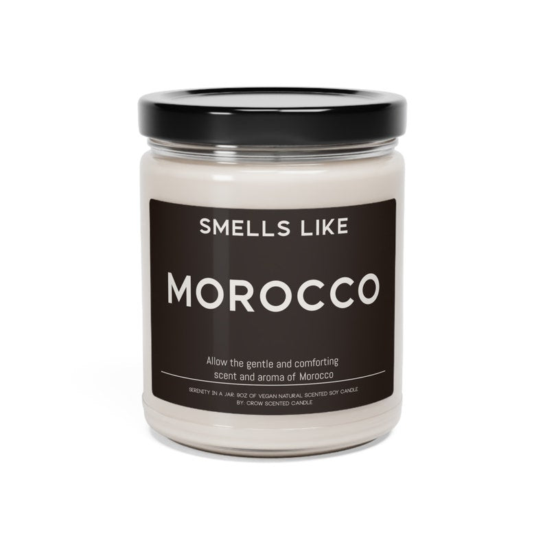 Scents of Morocco: Soy Wax Candle Gift for Travel Enthusiast