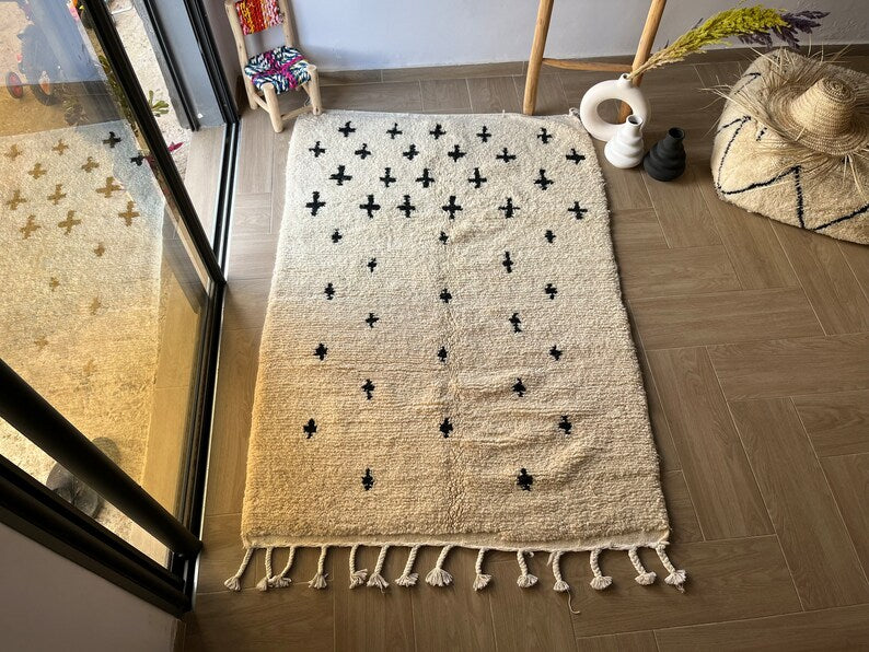 Handmade Berber Moroccan Shag Rug