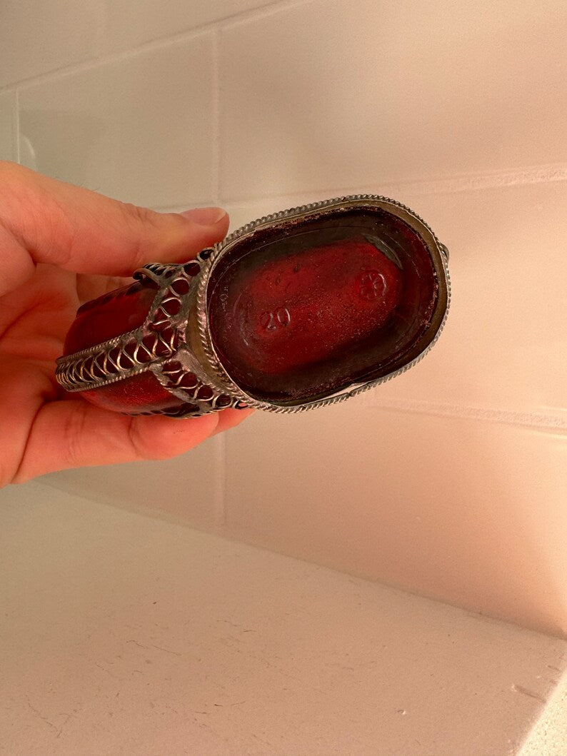 Vintage Moroccan Rosewater Sprinkler Bottle